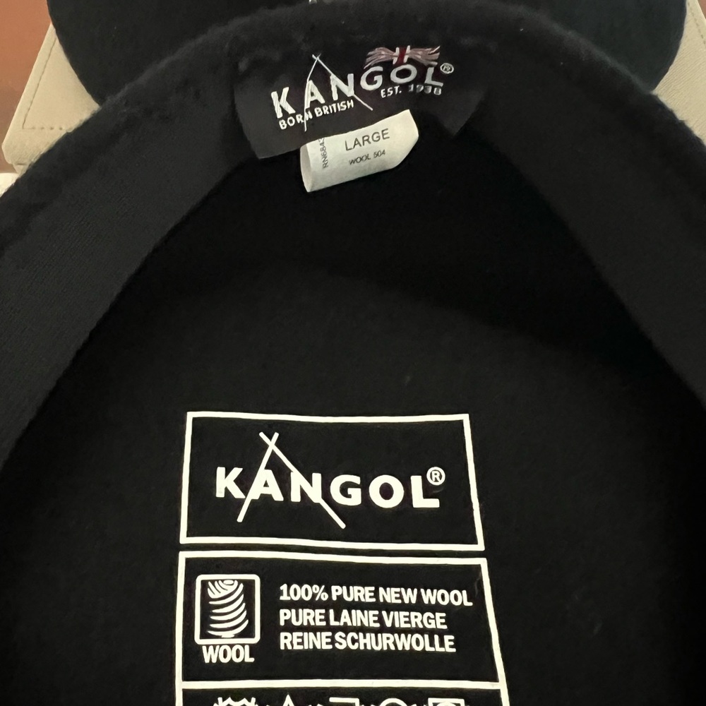 Kangol Classic Black newsboy hat with